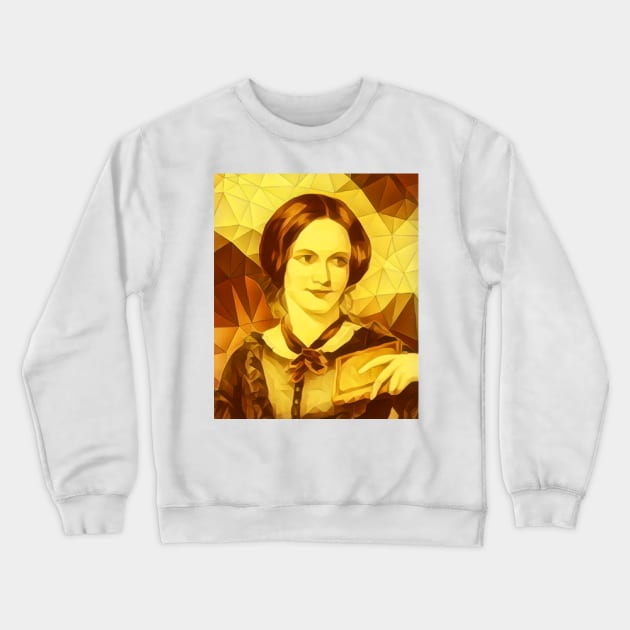 Charlotte Bronte Golden Portrait | Charlotte Brontë Artwork 11 Crewneck Sweatshirt by JustLit